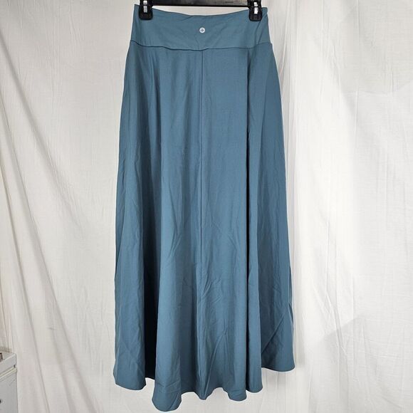 Halara Stone Blue Breezeful™ High Waisted High Low Ruffle 2-in-1 Flowy Quick Dry - Picture 5 of 9